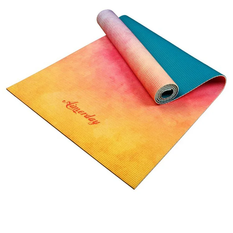 Поливинилхлоридный коврик для занятий йогой с принтом на заказ