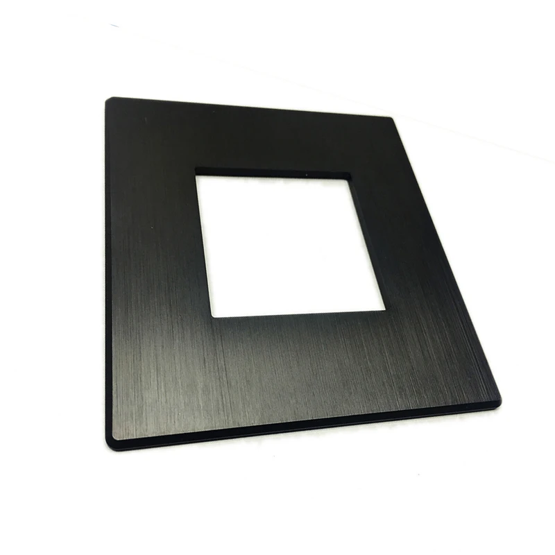 Brushed Aluminum Decorative 86 Faceplate