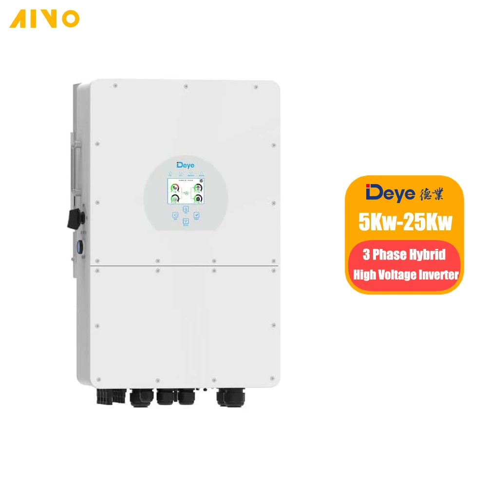 Deye SUN-20K-SG01HP3-EU-AM2 от 5 кВт до 20 Высокое напряжение 3 фазы 60 Гц выход переменного тока гибридный инвертор для домашнего использования ESS