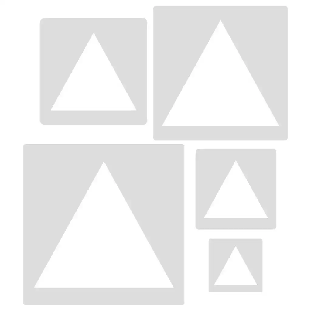 Plastic Reusable Drawing Template Home Decorate Heart Shape Stencil