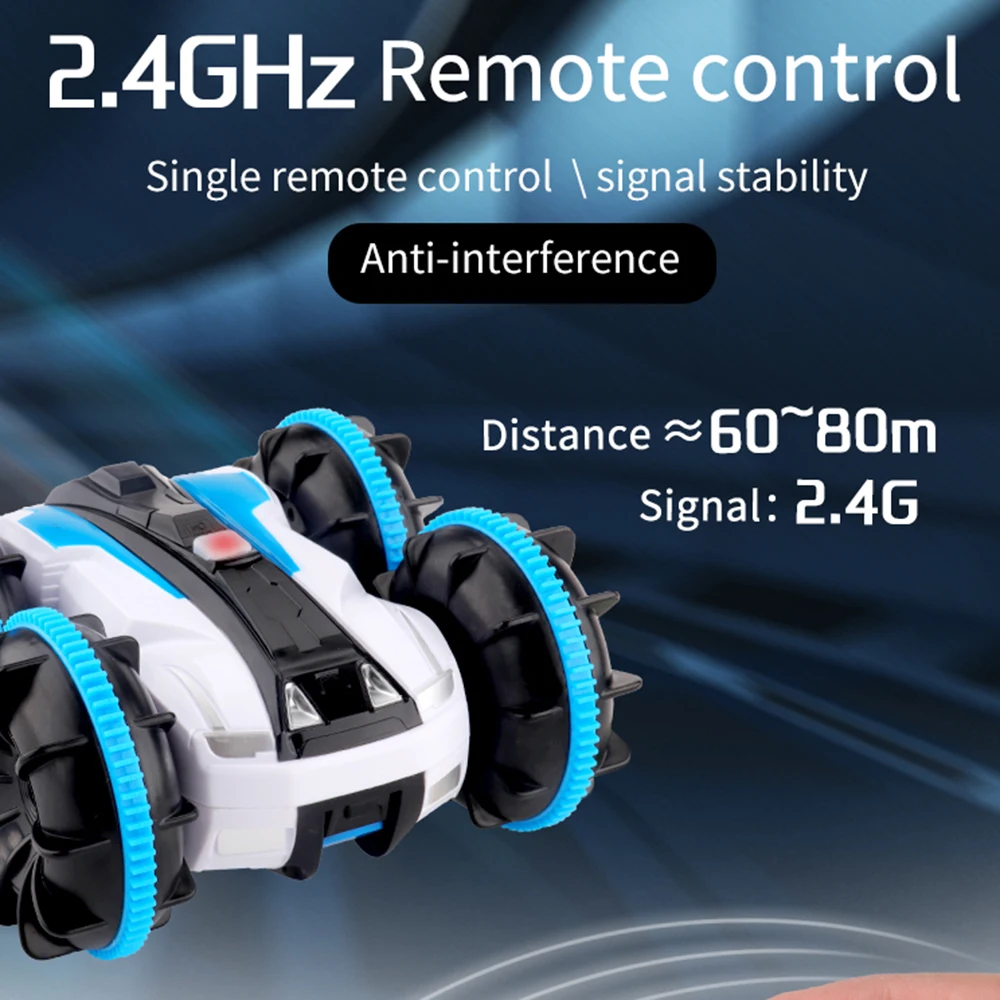 ZGRC 1:20 4WD внедорожник водонепроницаемая детская игрушка трюковый автомобиль радиоуправляемая амфибия Детская