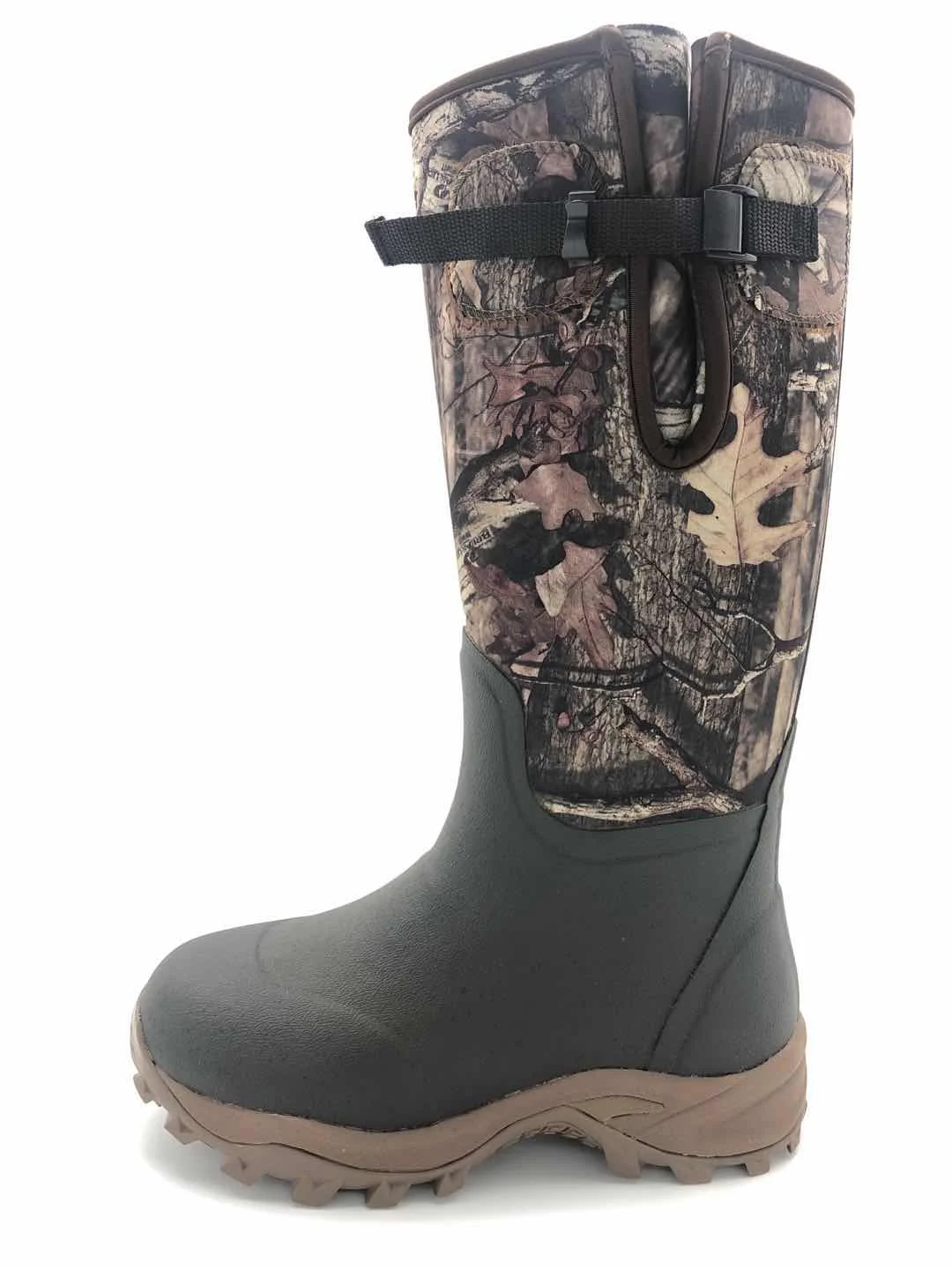 High Quality Camouflage 100% WATERPROOF MEN LONG NEOPRENE RUBBER HIKING INSULATION HUNTING BOOTS  WITH ZIPPER