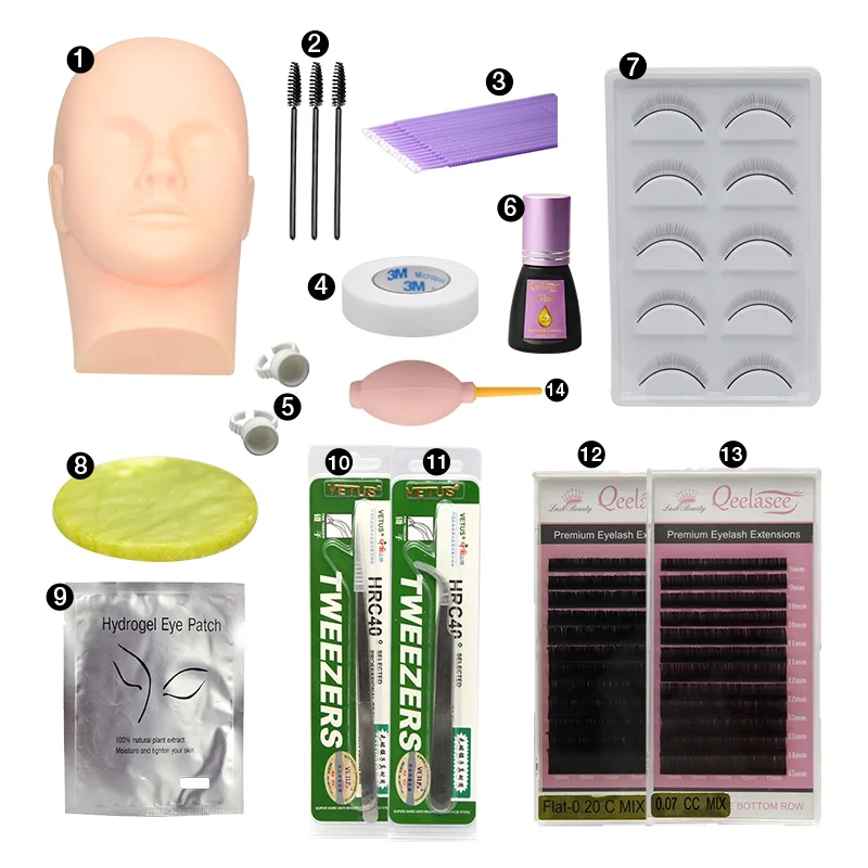 Hot selling Eyelash Extension Kits Professional Eyelash Extension Tools