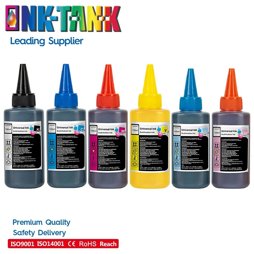 INK-TANK 100ML Premium Universal Dye Sublimation ink Tinta for Epson ecotank L805 L130 XP600 i3200 L120 L1800 L1300 Printer