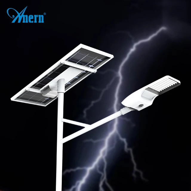 Anern wholesale outdoor led all in two solar street light with cctv camera