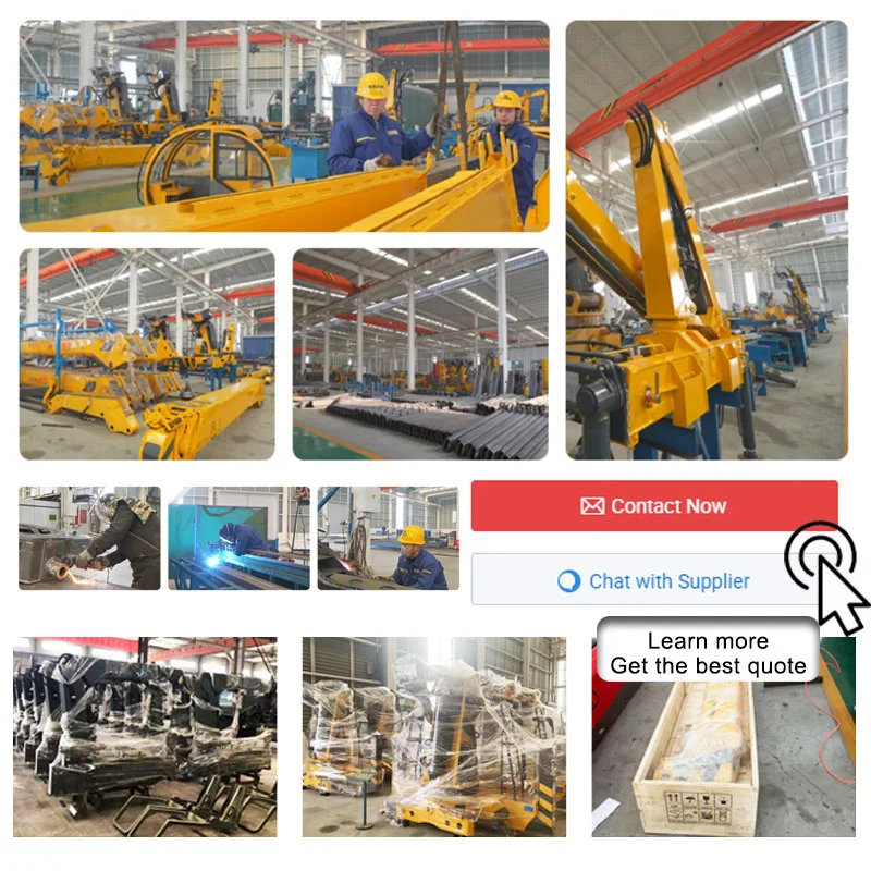 China Truck Cranes Manufacturer 1 Ton Small Crane Truck Hydraulic Knuckle Boom Truck Mounted Crane