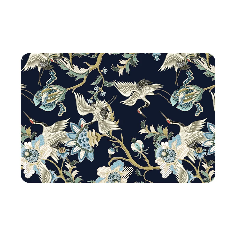 Modern Comfortable Sublimation Fast Drying Non Slip Mutil Functional Custom Design Print Rubber Diatomite Bath Mat