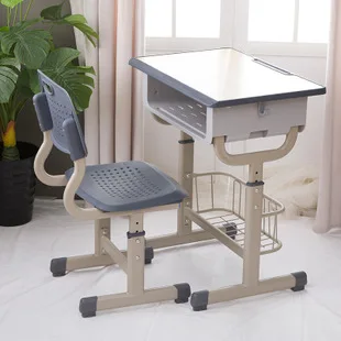New Style School Kids Reading Table Class Chear Automatically Adjust The Height Of Student Desks And Chairs With Factory Price