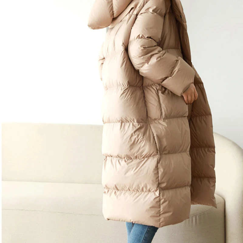 Зимние пальто, женское повседневное удобное длинное теплое пальто с капюшоном, парусиновая пуховая куртка, женские длинные куртки для женщин