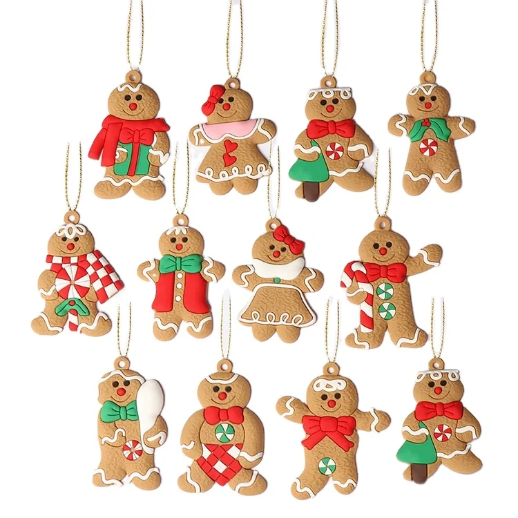 
Christmas colored decoration cartoon new gingerbread man christmas tree ornament 2020 