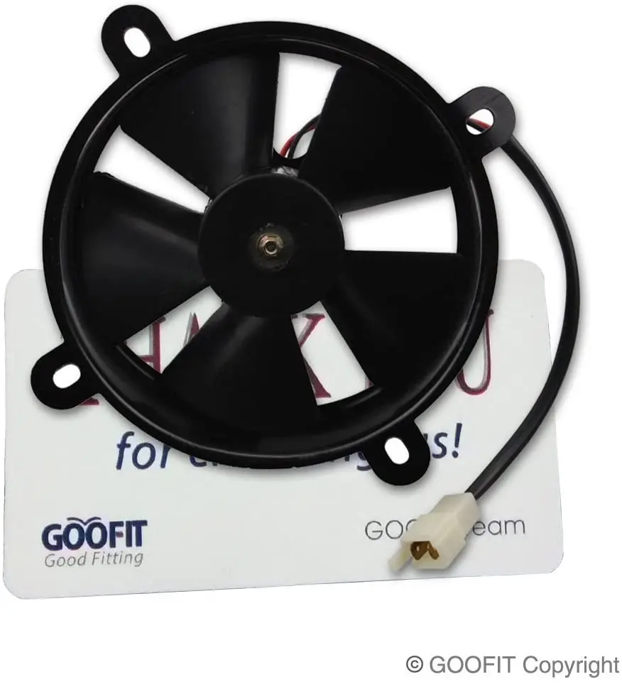 Вентилятор охлаждения радиатора 12 В постоянного тока GOOFIT для 200cc 250cc Taotao Sunl Coolster Roketa с водяным охлаждением ATV Quad Go