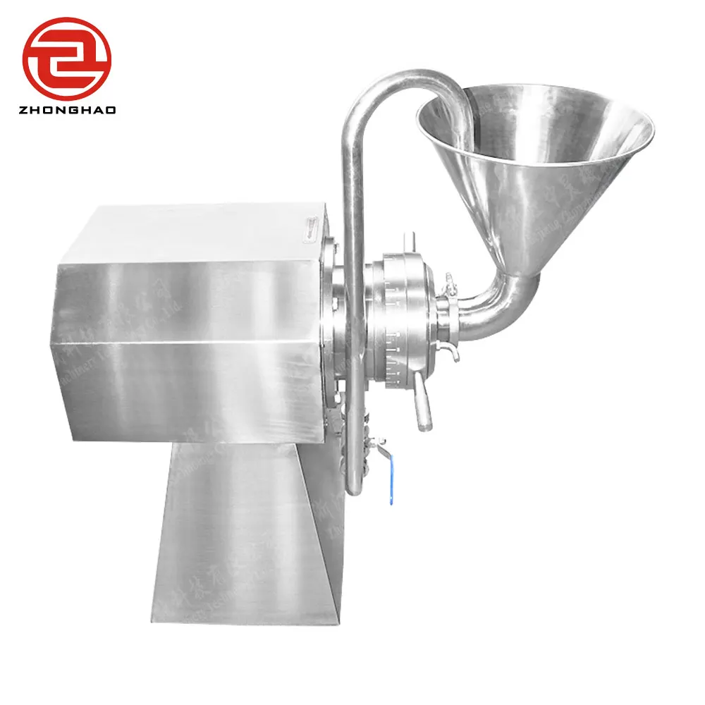 Sanitary stainless steel  horizontal colloid mill Food Grinder Tahini Peanut butter Meat Grinding Machine