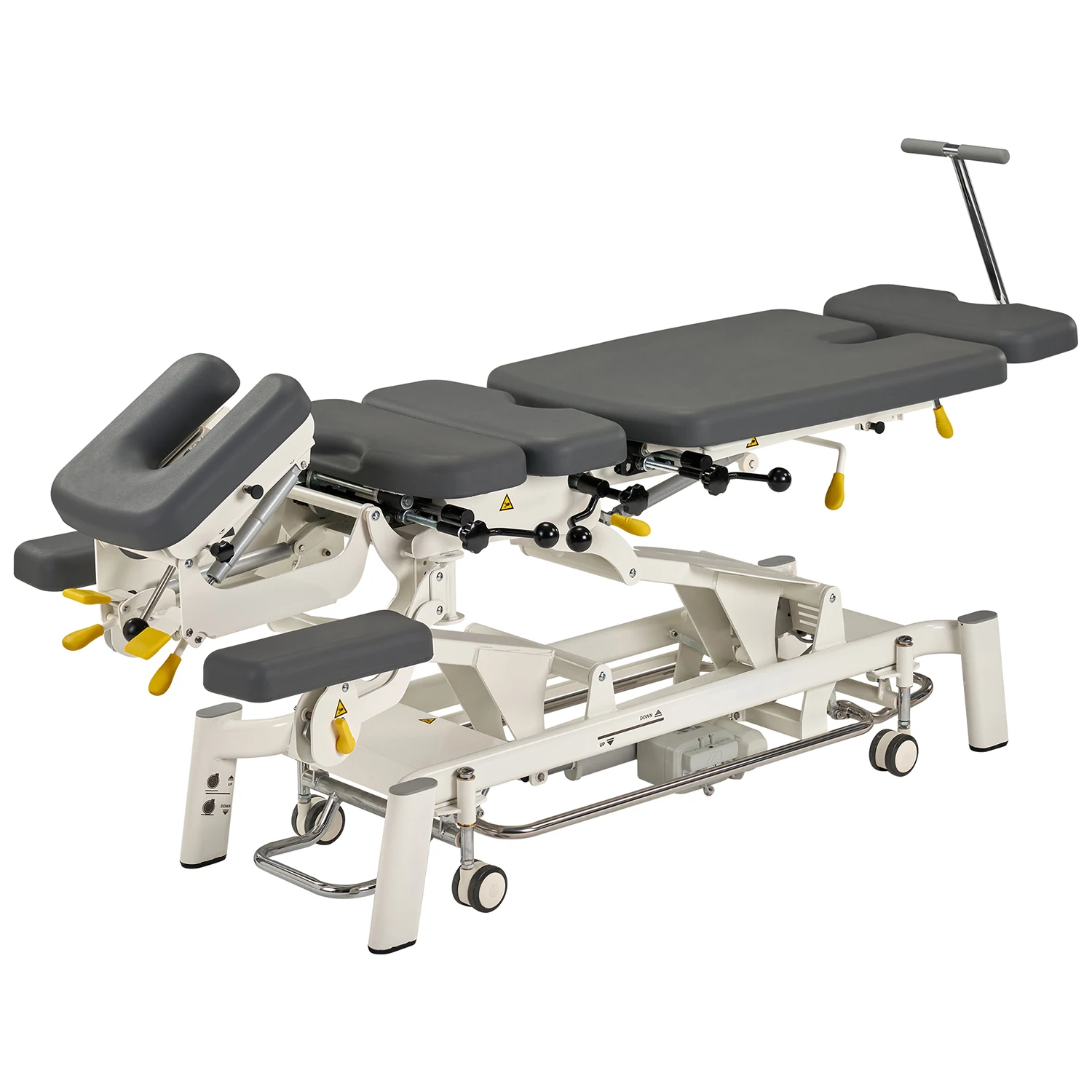 Fairworth-380 Factory Price Custom Adjustable Physiotherapy Equipment Electric Chiropractic Table Chiropractic Bed with Wheels