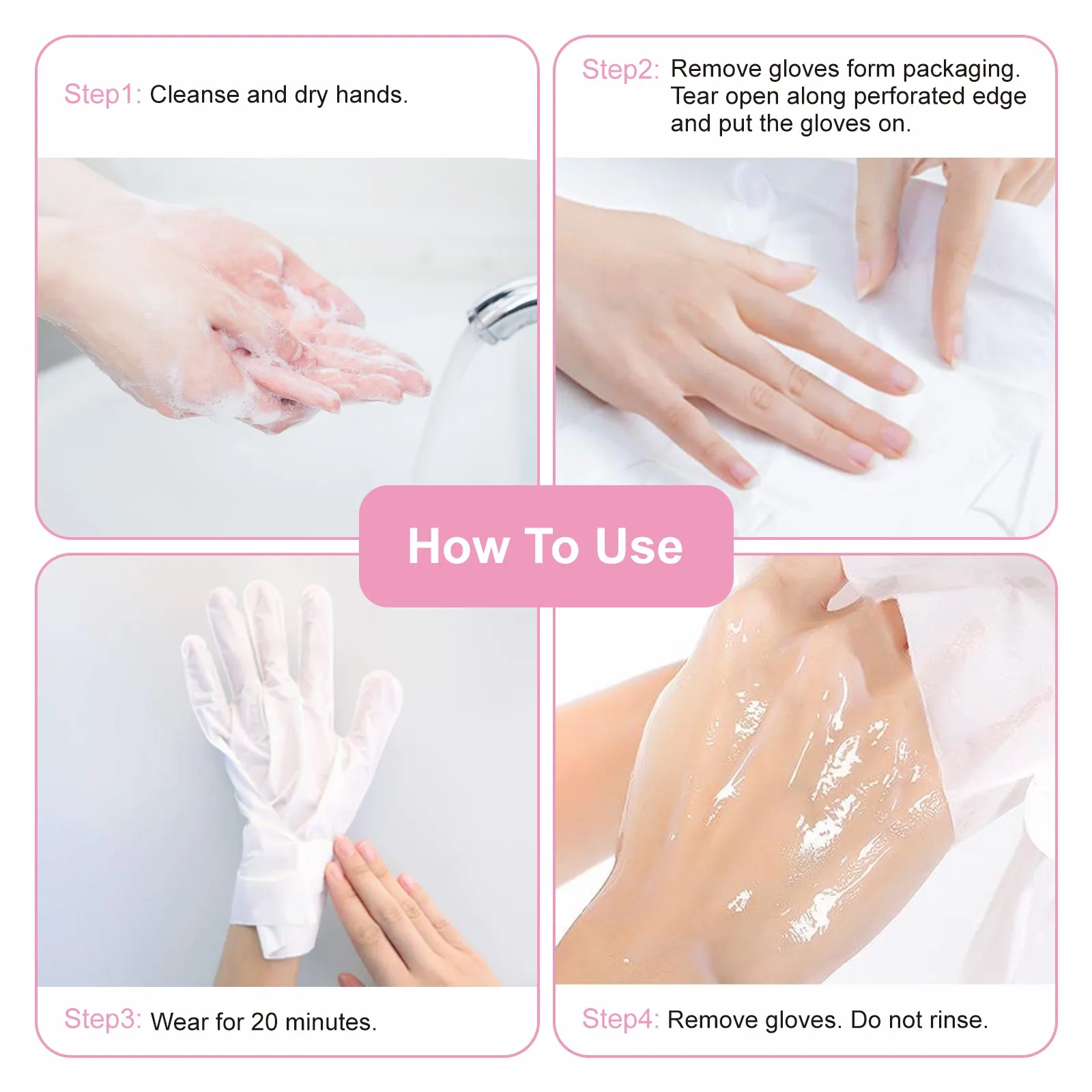 Moisturizing Nourishing Exfoliating Collagen Infused Gloves And Mask