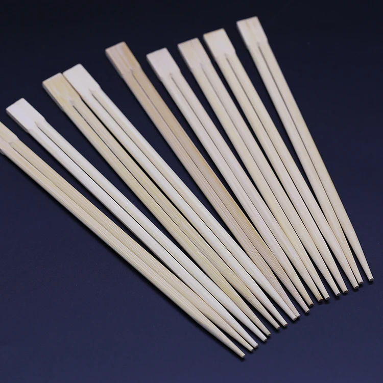 Производство японских двойных одноразовых бамбуковых палочек для еды