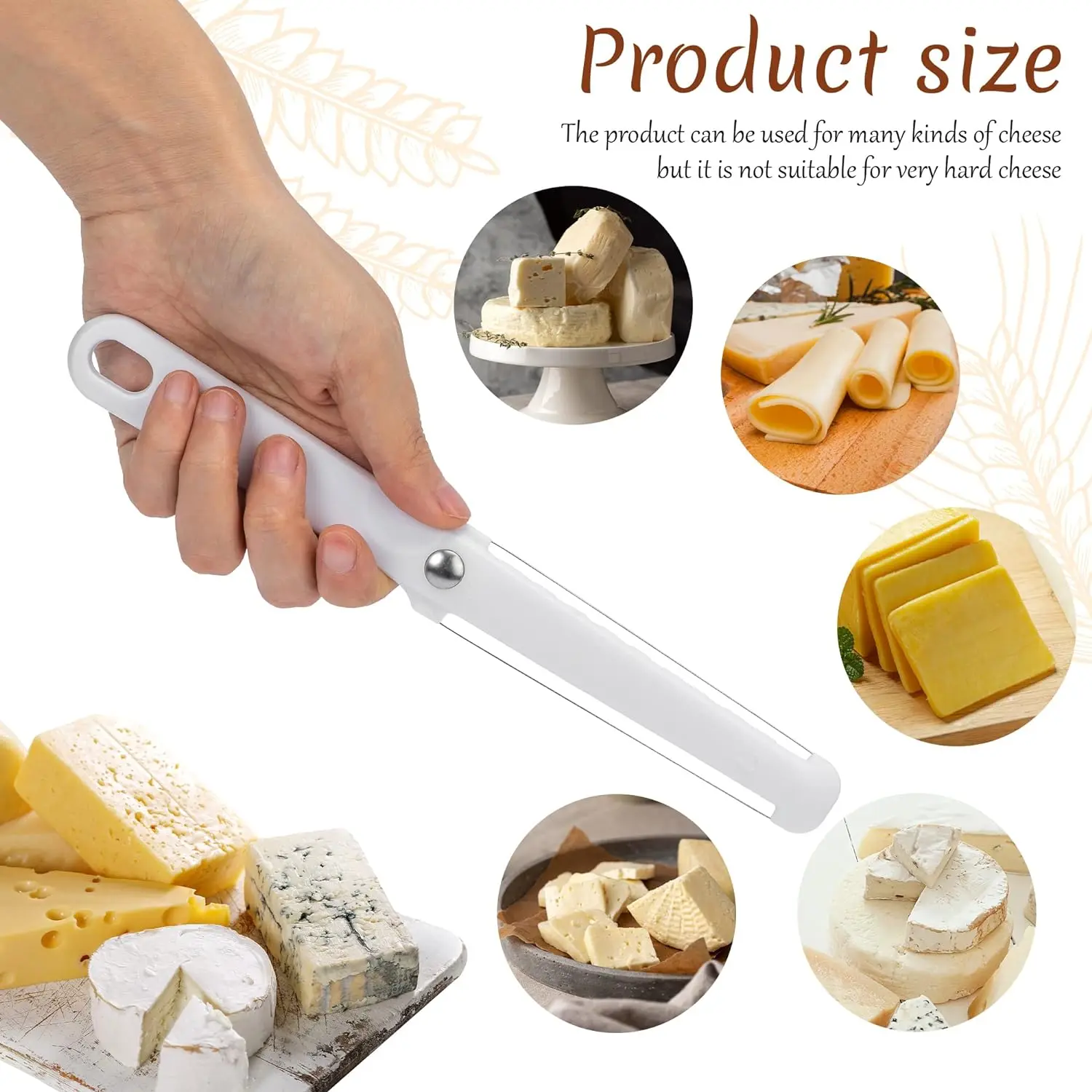 New product Stainless Steel Wire Goose liver ham Square Cake Butter Cheese Slicer Wire Cutter