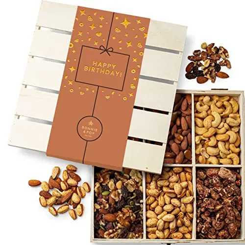 nut used empty  fancy wood  craft 4x4 birthday gift box basket with lid