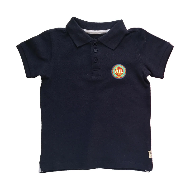 China Manufacturer Cotton Pique Polo Shirts Kids Custom Logo Embroidery Patch Polo T-shirts Boys