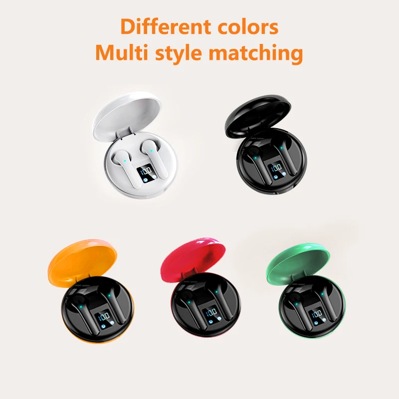 JS82 Mini Tws Earphone BT 5.0 Wireless Earbuds Touch Headset HD Stereo Sport Waterproof Headphones Js82