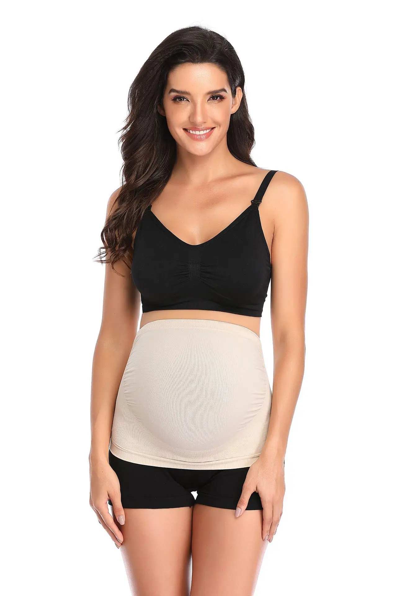 Pregnancy Breathable Belly Band Abdominal Support Belt Adjustable Bump Brace Maternity Support Belt
