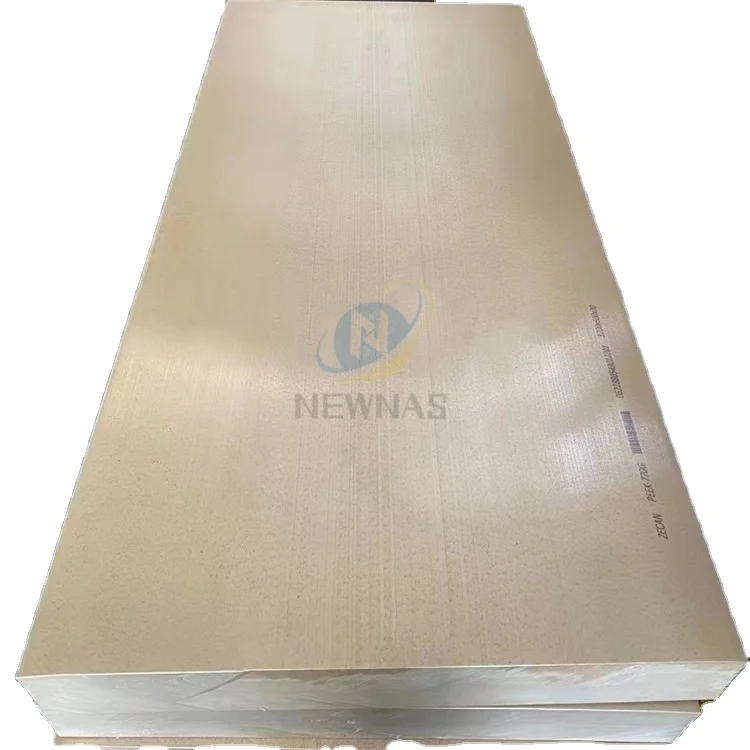 Excellent Chemical Resistance Plastic PEEK Pure Sheet Polyetheretherketone Unfilled Peek Board