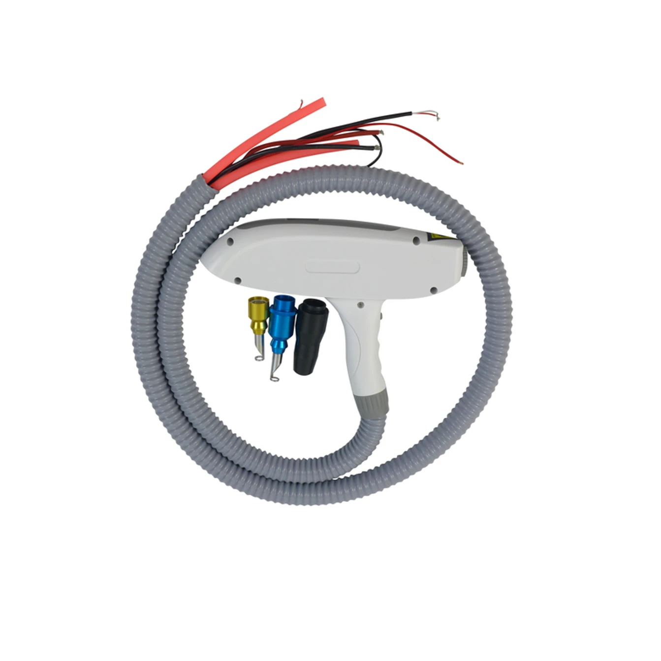 New Yag laser hand piece handle,1064nm+532nm+black doll, plus infrared ray, without connector
