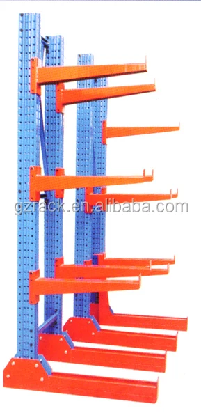 Jiabao Industrial Heavy Duty Warehouse Strip Tube Material Cantilever Long Arm Storage Rack