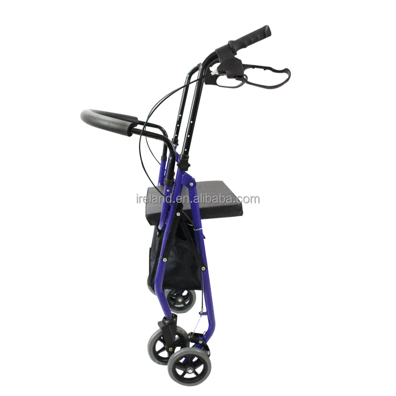 Steel Frame Walker Rollator Shopping Cart Rehabilitation Walking Aid for the elderly