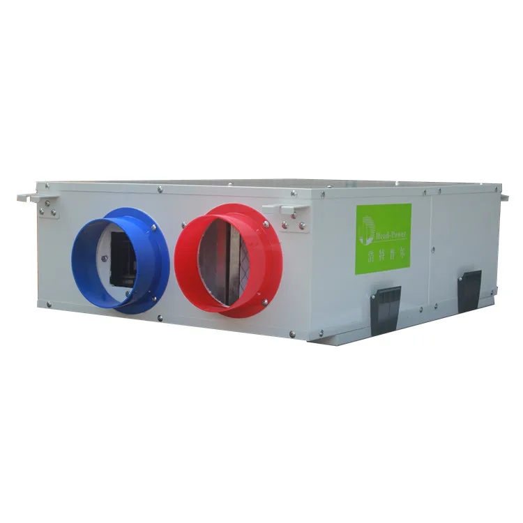 High Efficient Heating Positive Ventilation AHU Negative Pressure Vent Heat Recovery Air Exchanger Mvhr  Unit