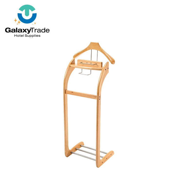 Wholesale Cheap Prices 2 Piece Set Premium Wooden Clothes Hanger With Clip