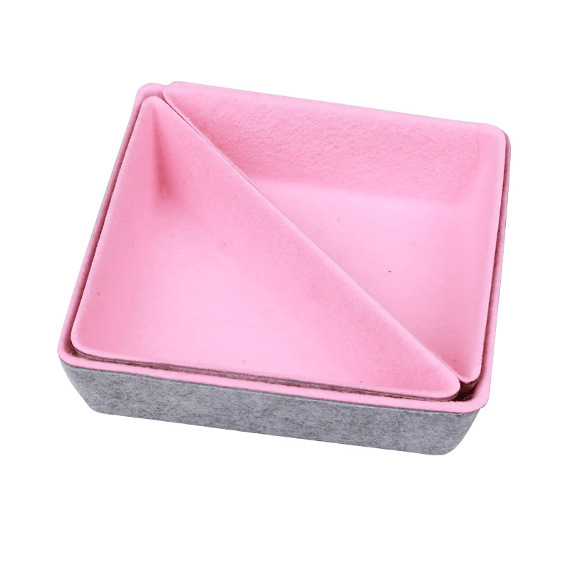 Integrated Felt Storage Box Stationery Sundry Storage Set Office Desk Drawer Storage Box