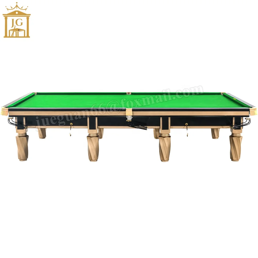 New 100% Solid Wood Strachan Snooker Table 12ft Professional Star Cloth Snooker Tables price