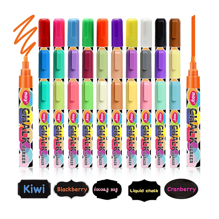 Custom Markers 8 Colors Graffiti Art Marker Pen Colorful Erasable Marking Pens Liquid Chalk Marker For Glass Windows