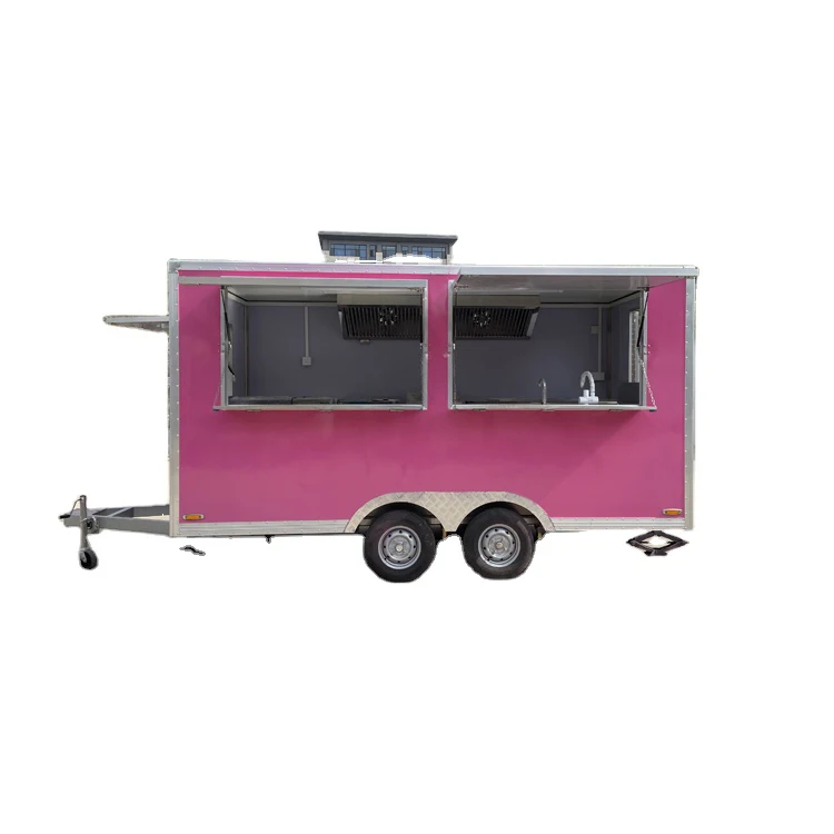 Mobile steamed food cart food truck galvanized truck trailer fo with full kitchen Food & Beverage Shops Retail