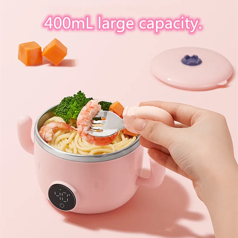 Baby Bowl Rapid induction heating baby food warmer bowl With non slip washer Easy cleaning baby smart feeding heated bowl