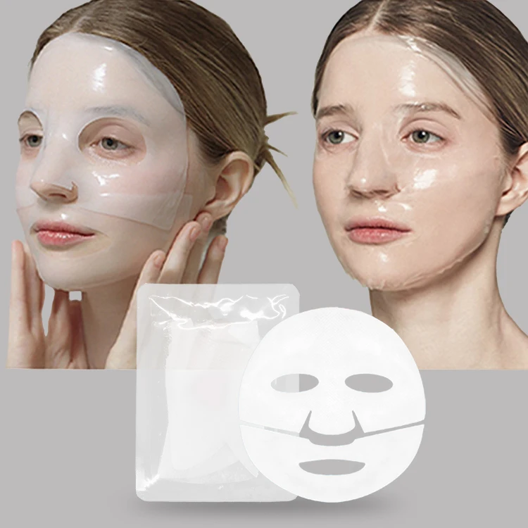 Wholesalekorean Hydrolyzed Collagen Facial Masks Beauty Sheet Moisturizing Anti Aging Face Skin Hydrogel Crystal Sheet Mask