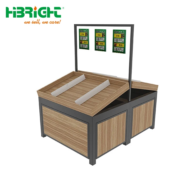 Овощные стеллажи для продуктового магазина откроют новый супермаркет