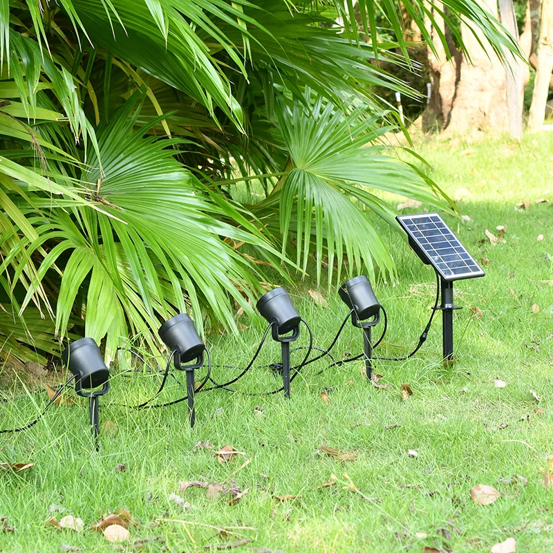 Outdoor Waterproof IP68 Solar LED Garden Light Spotlight Outdoor garden spike light RGB Color ABS Material CE RoHS