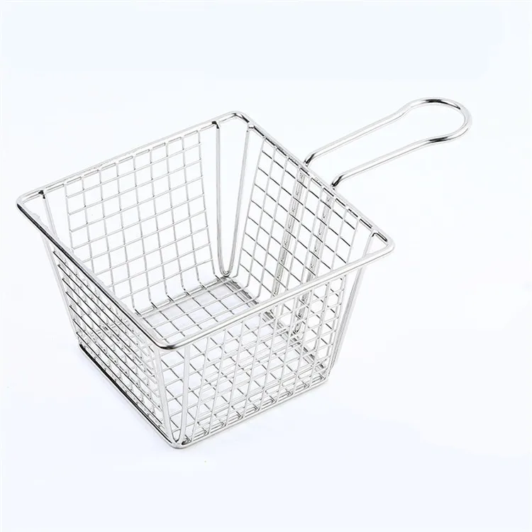 Wholesale Price Potato Fry Fries Holder Chip Basket Metal Iron Material Colanders And Strainers Quality