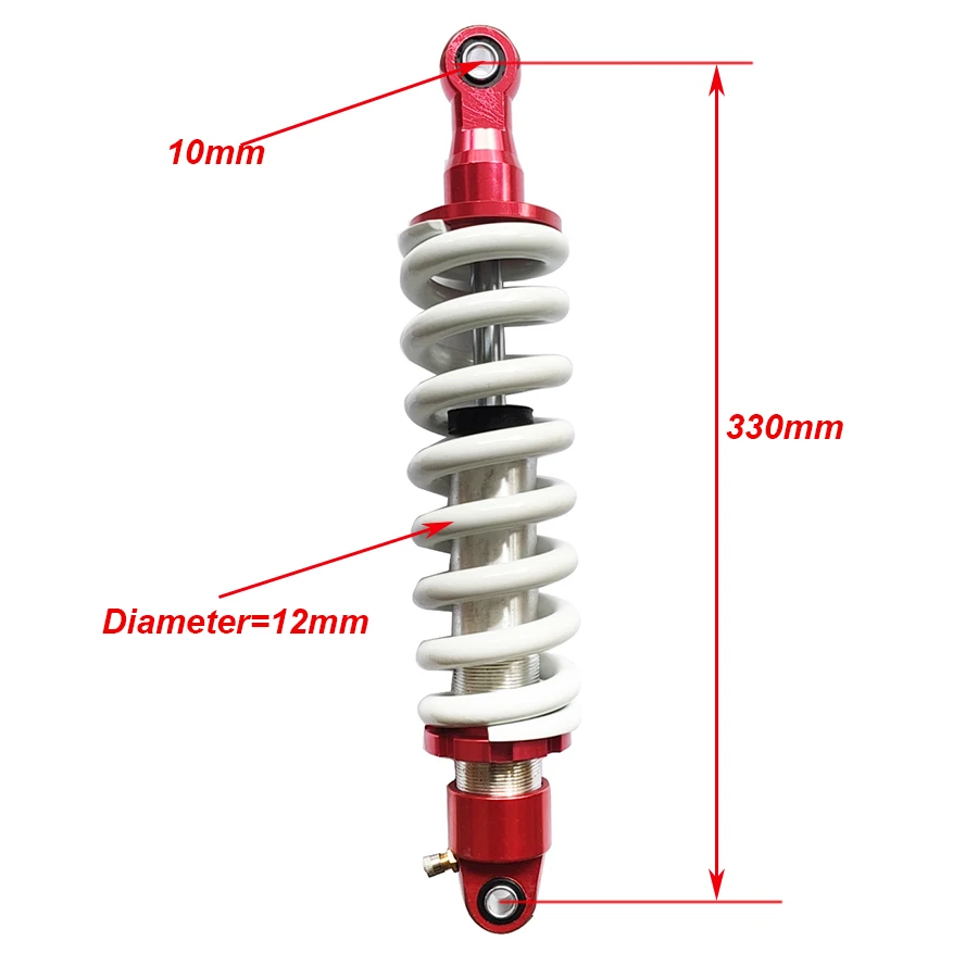 Motorcycle Universal Rea Shock Absorber 330mm Damper Adjustable Dam for ATV Pit Quad Dirt Bike CRF KLX