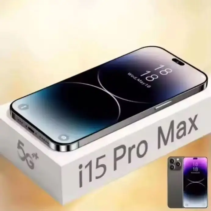 Original i15 phone 15 pro max neuf 6.7 inch 12GB + 512Gb Clone IOS smartphone 8-core celulares 15 pro max unlocked mobile phone