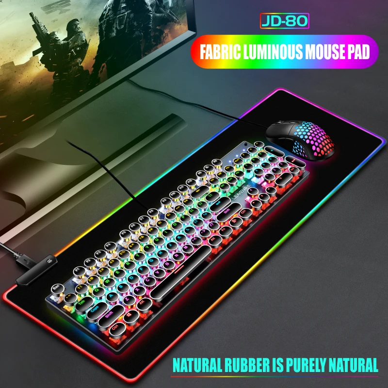 CE certified RGB Gaming Mouse Pad 14 mode Waterproof Colorful Mouse Pad For Office PC Laptop Desktop Desk Pad With Back Light