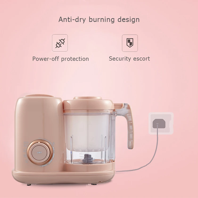 30 Minute Timer Food Processor Multifunction Baby Food Steamer Blender
