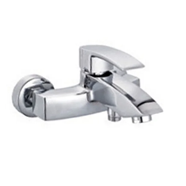 single handle and durable polished chrome Brass Dubai popular shower faucet mixer