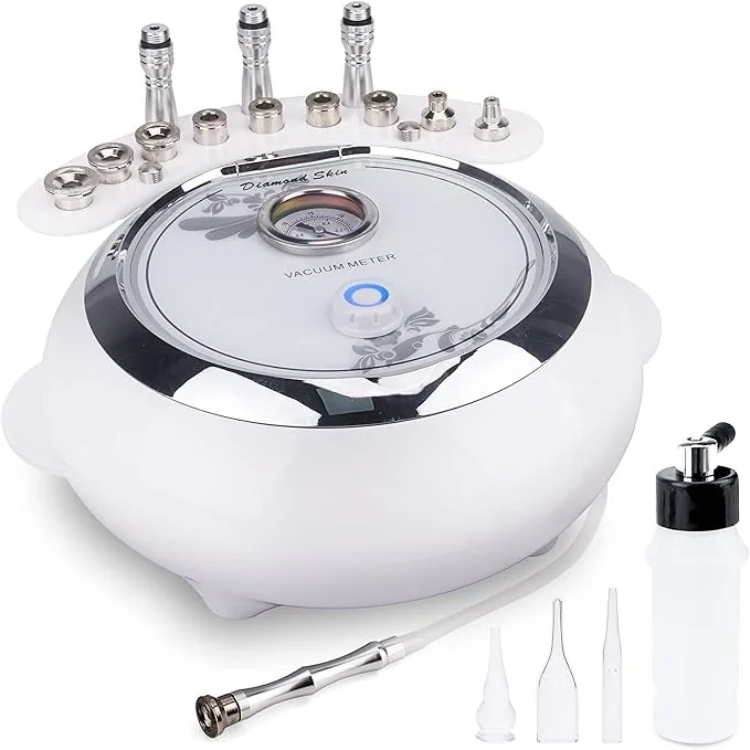 3 in 1 Professional Dermabrasion Equipment 65-68cmHg Suction Power Diamond Microdermabrasion Machine for Facial Skin Care