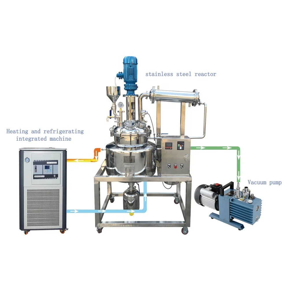 Lab Equipment Jacket Type Reactor Mixing Chemical Pharmaceutical Reactor Technical Sales Video Support extraction machine
