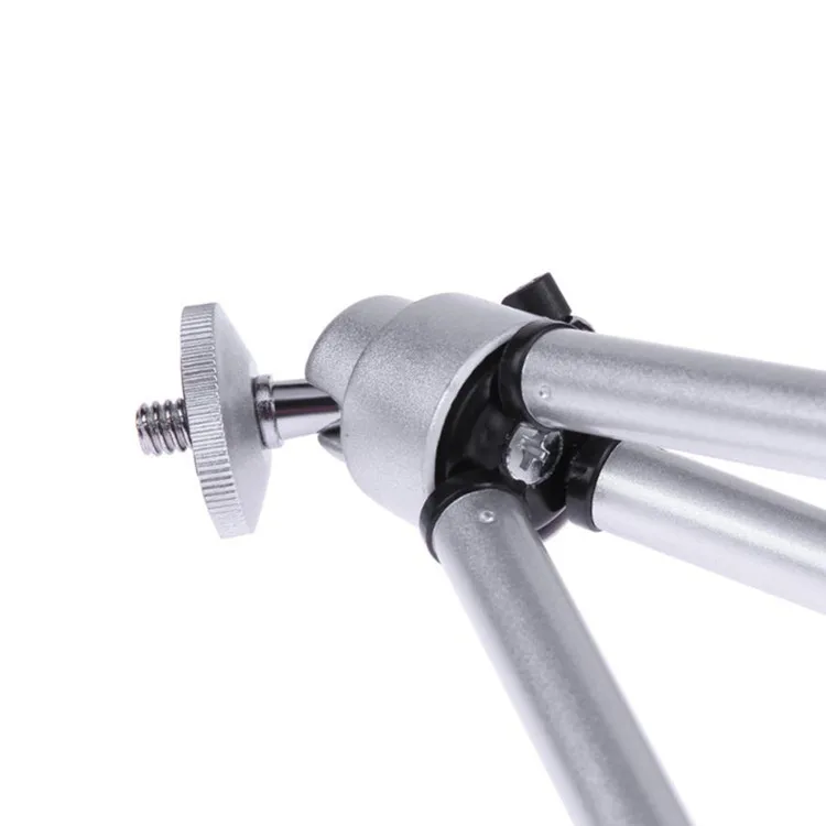 Wholesale Extendable Small Camera Aluminum Silver Table Tripod Cell Phone Mini Tripod