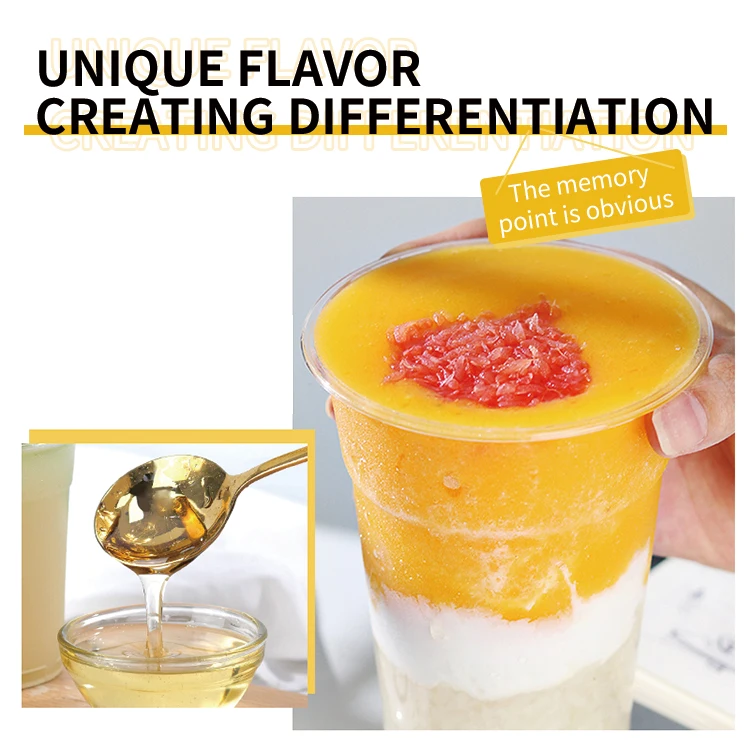 Factory Wholesale Sweetener Beverage Liquid Sugar Flavored Syrup Natural Fructose Golden Flavored Syrup