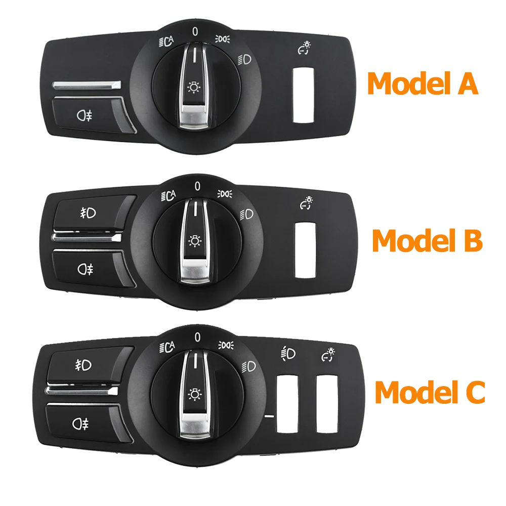 Head Lamp Rotary Button Headlight Switch Cover Panel For BMW 5 Series 5GT 6S 7S X3 X4 F02 F10 F11 F07 F06 F25 F26 61316803965