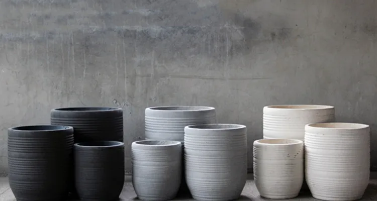 Morden recycled decorative small plant pots